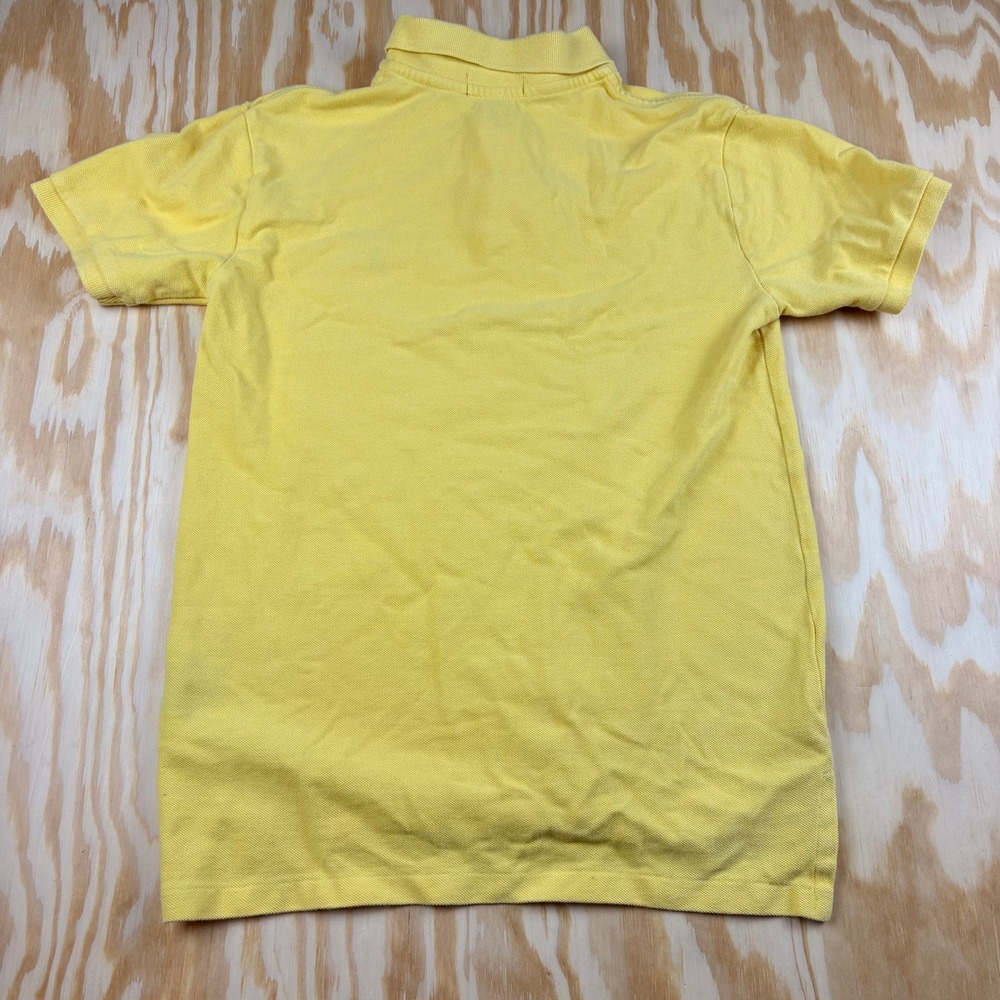 Polo Ralph Lauren Kids Yellow Short Sleeve Pique Polo Shirt Size L 14-16 - Picture 2 of 5